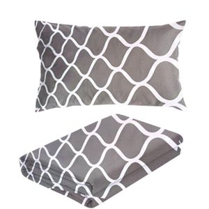 Snooze طقم ملاية سرير باستيك قطعتين، 120*200سم + 1 كيس مخدة إضافي، تصميم جراي ويفز