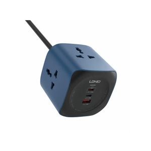 LDNIO SC3319 6-in-1 Charging Cube with 3 AC Outlets and 3 USB Ports