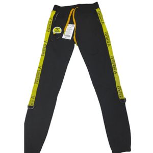 Off white pants with yellow stripe online