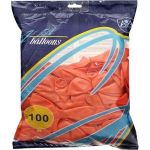 Balloon Set, 100 Pcs, Size 12 - Orange