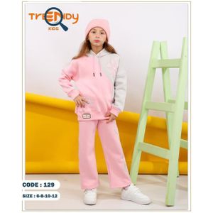 طقم شتوي بناتي مكون من قطعتين