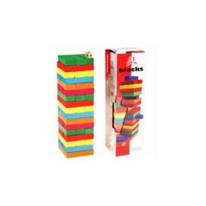 Premium 54-Piece Wooden Stacking Blocks Tower Game - Educational Interactive Family Board Game for Kids and Adults - Classic Balanced Building Puzzle for Skill Development