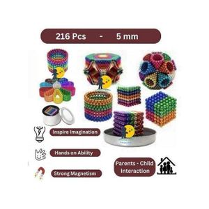 Trending 216 Pcs Ball Toys for Kids Girls Boys Toddlers Age 5 6 7 8 9 Years Educational Stem Learning Balls Game Set 6X6 Cube of Colors 5mm (Pack OF 1)