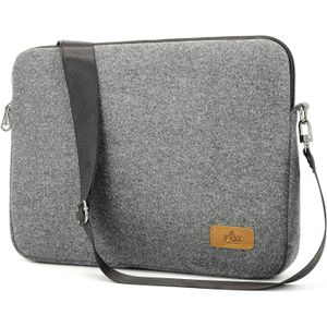 Dipelle Professional Felt Laptop Sleeve&Case Bag for a Royal Look  Compatible with: All Devices, Laptop Sleeve Case Storage Bag, Felt Portable Notebook Tablet PC Case Protective Bag (Gray, 14 inch)