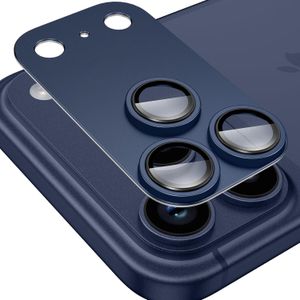 Kamita Camera Lens Protectors Compatible with iPhone 17 Pro Max, Anti-Scratch Rear Camera Protector with Tempered Glass Film, Protection Camera Case for iPhone 17Pro Max (Dark Blue)