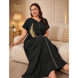 Women’s Plus Size Summer Casual Dress – Free Size (85–120 KG)