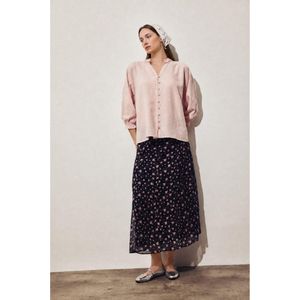 Defacto A-Line Printed Chiffon Midi Skirt