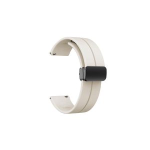 سوار سيليكون 22 مم مع مشبك مغناطيسي قابل للطي لهاتف هواوي GT5 مقاس 46 مم