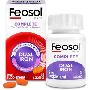 Feoso Complete Iron Supplement - 30 Count