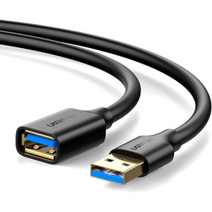 Ugreen USB 3.0 Male To Female Gold Plated Extension Cable with 5Gbps Transfer Speed Compatible With PC, Game Consoles, Monitors (3M)