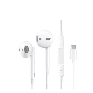 سماعات رأس USB-C، سماعات أذن سلكية عالية الدقة من النوع C مع ميكروفون وخاصية إلغاء الضوضاء، متوافقة مع Google Pixel 4/3/2/XL، وSamsung، وOnePlus، وXiaomi، وHuawei، وغيرها من الأجهزة من النوع C، لون أبيض