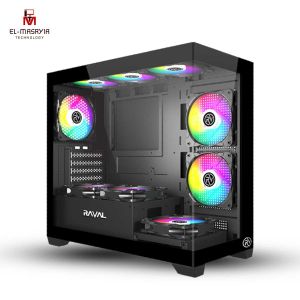 raval RAVAL MEGA 6XFAN ARGB CASE GAMING-Without power supply