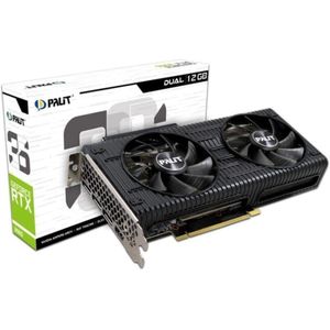Palit بطاقة رسومات GeForce RTX 3050 ثنائية، ذاكرة 8 جيجابايت، GDDR6، LHR، 3584 نواة، تردد معالج رسومات 1320 ميجاهرتز، تردد معزز 1777 ميجاهرتز، معمارية Ampere، 3 منافذ DisplayPort، منفذ HDMI، مروحتان، NE63050019P1-190AD