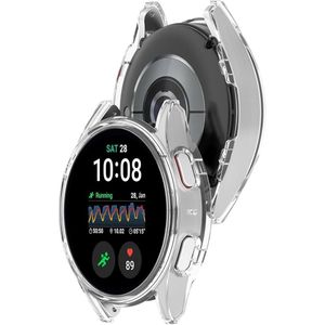جراب حماية متوافق مع ساعة سامسونج جالاكسي ووتش 7 مقاس 44 مم، مقاوم للخدش. غطاء إطار واقٍ لساعة سامسونج جالاكسي ووتش 7 (غير متوافق مع مقاس 40 مم - شفاف).