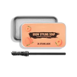 4D Soap Brow Kit – Waterproof Long Lasting Styling Pomade, Smudge-Proof Makeup Balm for Natural Eyebrow Look (Pack of 1)