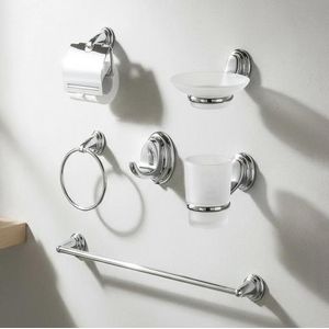Dream طقم اكسسوارات دريم DR 3100 C كروم استانلس ستيل عدد 6 قطع