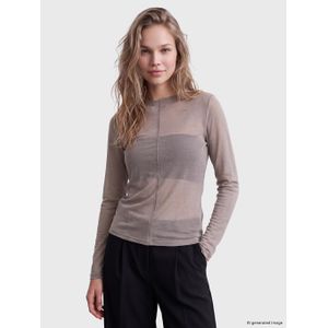 LC Waikiki Crew Neck Trnasparan Blouse