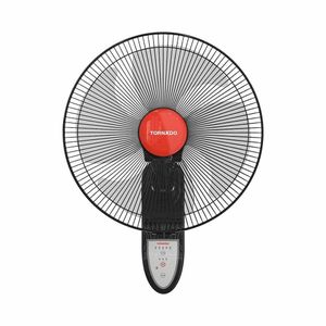 Tornado 16-inch 4-blade wall fan with remote control, black