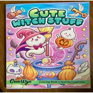 Cute Witch Stuff كتاب تلوين سحري وكيوت – رسومات ساحرات لطيفة وعالم خيالي لتنمية الإبداع