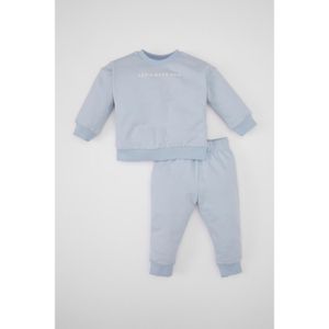 Defacto Baby Girl 2-Piece Set Printed Sweatshirt Jogger Sweatpants