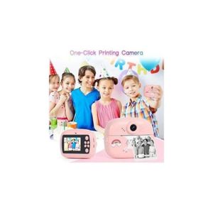 Instant Print Kids Digital Camera 12MP with Dual Lens, 1080P Video, and Therma