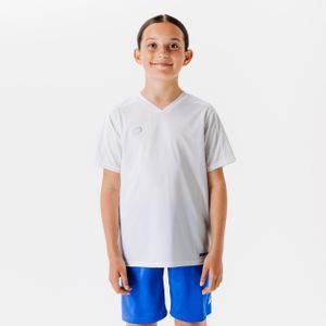 Decathlon Kids' Short-Sleeved Football Shirt Essential - White