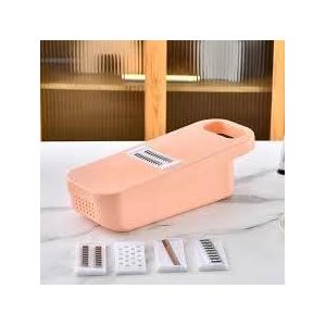 Multi-function vegetable chopper with a container for chopping, 5 functions (multi-color)