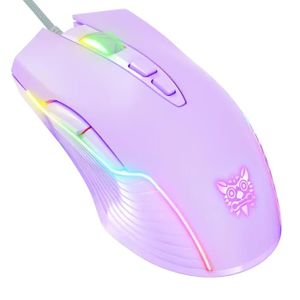 Onikuma W905 RGB Wired Gaming Mouse - Purple