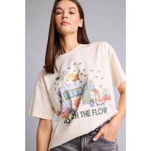 Defacto SpongeBob Oversize Crew Neck Printed T-Shirt