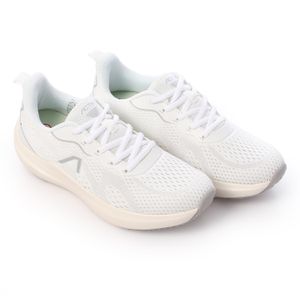 Activ Women's Breathable Running Shoes – White & Grey