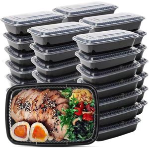 WUHUIXOZ 50 Pack 32 oz Meal Prep Container, Food Storage Containers with Lids, Bento Box Reusable Plastic Lunch Box Kitchen Food Take-Out Box Microwave Dishwasher Freezer Safe