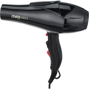 Max Max 9933 Professional Hair Dryer 3000W – Powerful & Portable Hair Dryer with Overheat Protection – Black