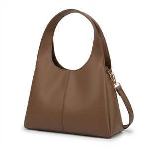 Elegant Women's Bag - Unique Woven Design - Light Brown Color & Spacious Capacity