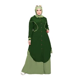 إدناء الخامة كريب رويال مكون من 3 قطع موديل 7089 , زيتي غامق * زيتي فاتح