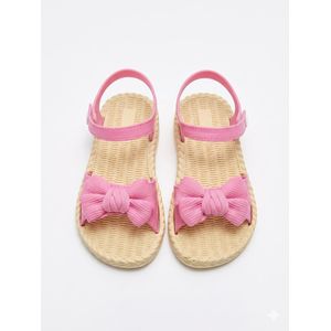 Girls' Fashion Summer Slides with Big Bowknot - Cute Soft Sole Beach Sandals - Comfortable Non-Slip