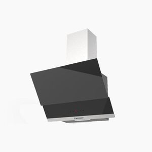 Ecomatic شفاط بلت إن، 60 سم، تاتش، ديجيتال، بالريموت كنترول، H6110MRTX - اسود