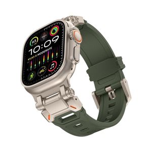 سوار مصمم من Armor متوافق مع ساعة Apple Watch Ultra 3، سوار بديل من Armor مزود بموصل معدني متين لساعة iWatch Ultra، مقاس 49 مم