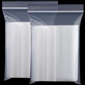 أودير 200 قطعة من أكياس البلاستيك الشفافة القابلة للإغلاق أكياس محكمة الغلق للتخزين للاستخدام في المطبخ، والمجوهرات، والحلويات الصغيرة والكوكيز، 18 × 25 سم