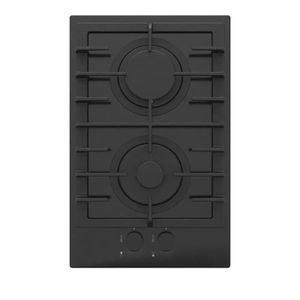 Purity Built-in Gas Hob - 30 Cm - Cast Iron Holders - 2 Burners – Ceramic - Autoignition - Black - HPT303 BL