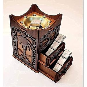 حامل بخور خشبي وديكور منزلي