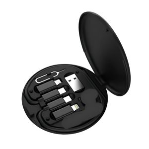 Data Storage Multifunctional Box for Organizing IOS USB C and Micro USB Cables Efficiently (Color Black)