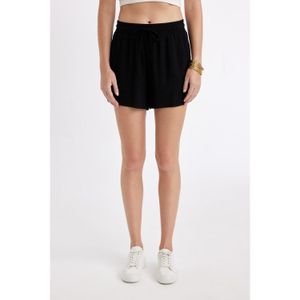 Defacto Regular Fit Regular Waist Straight Leg Crinkle Viscose Shorts