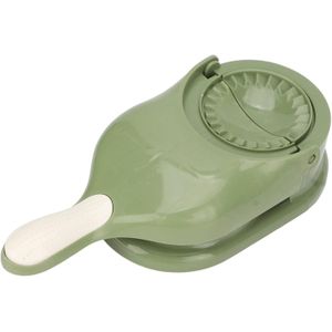 2 in 1 Portable Manual Dumpling Maker, Kitchen Dumpling Making Tools for Baking Pastry Manual Artifact, Wonton, Fruit Pie Dough Press Maker (green)