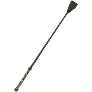 27" Black Riding Crop Unbreakable Whip Stick - Leather Braided Equestrian Delight: 27-Inch Riding Crop for Pets