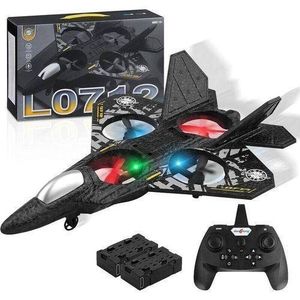 RC Fighter Toy for Kids & Adults – Remote Control Flying Toy with LED Lights & USB Rechargeable