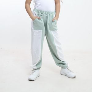 Bebo Girls' trousers with 2 pockets_Mint & White
