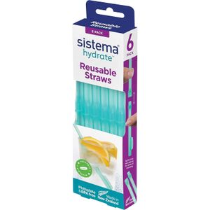 Bohemia شفاطة للشرب قابلة لإعادة الاستخدام 5857 - 21411، 6 قطع - متعددة الالوان