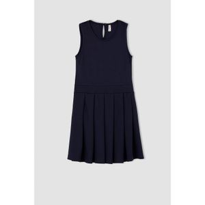 Defacto Girl  Knitted Dress - Navy