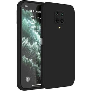 Case for Redmi Note 9S / Note 9 Pro (6.67 Inches) TPU Silicone Leather Protective Case - Black
