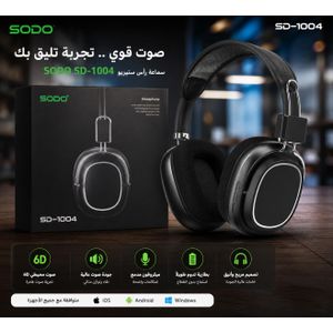 SODO SD-1004 Wireless Over-Ear Headphones with Microphone & TF Card Slot